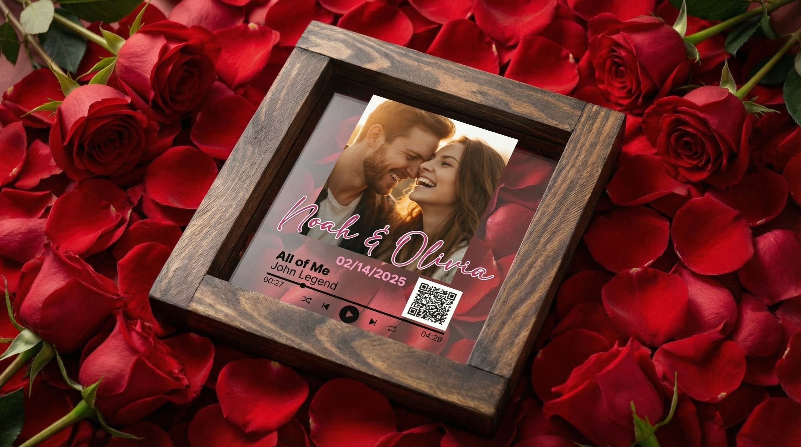 Personalized Song Plaque with Photo | Music Frame